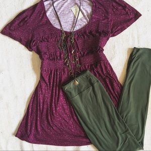 NWT ✨ Maurices Polka Dot Baby Doll Tunic